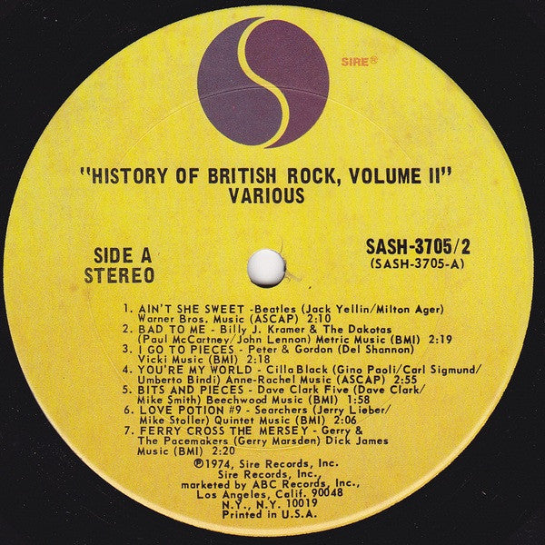 Various - History Of British Rock Vol. 2 (LP) 49548 Vinyl LP Dubbel Vinyl Goed / Hoes Goed