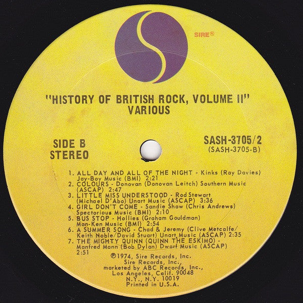 Various - History Of British Rock Vol. 2 (LP) 49548 Vinyl LP Dubbel Vinyl Goed / Hoes Goed