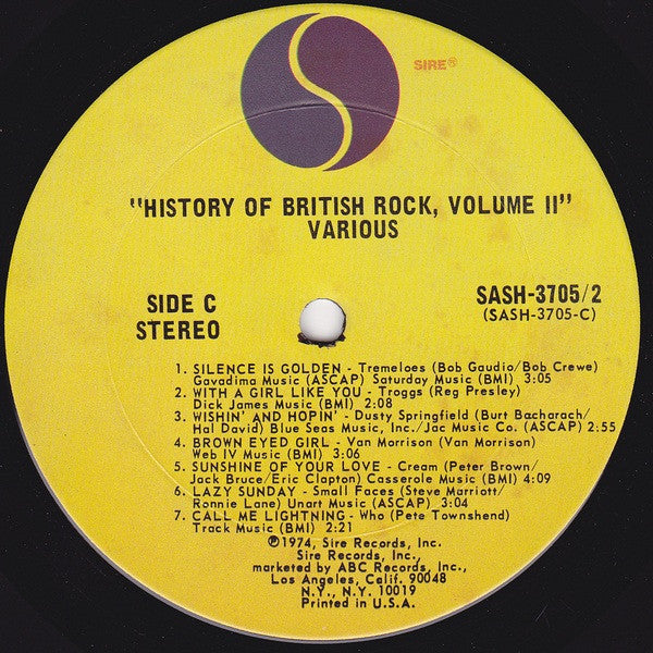 Various - History Of British Rock Vol. 2 (LP) 49548 Vinyl LP Dubbel Vinyl Goed / Hoes Goed
