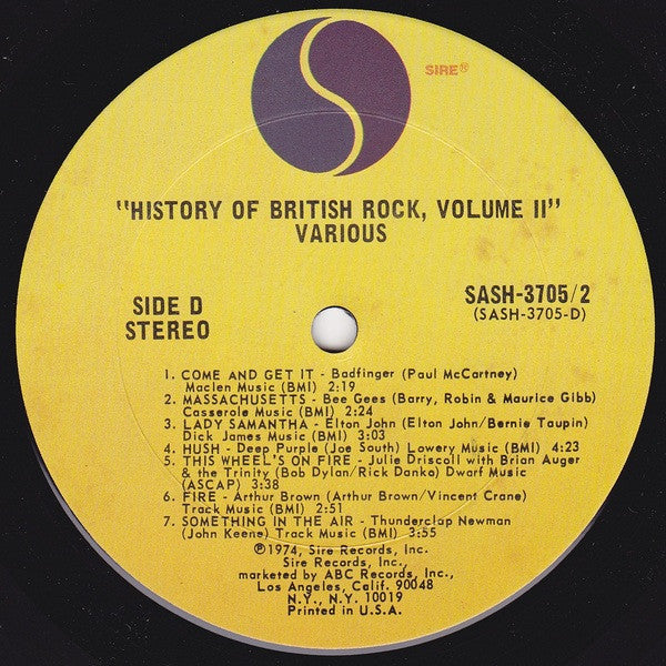 Various - History Of British Rock Vol. 2 (LP) 49548 Vinyl LP Dubbel Vinyl Goed / Hoes Goed