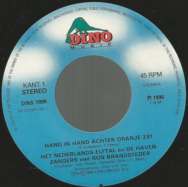 Nederlands Elftal, De Havenzangers En Ron Brandsteder - Hand In Hand Achter Oranje 29103 Vinyl Singles Vinyl Goed / Hoes Generic