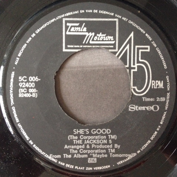 Jackson 5 - Never Can Say Goodbye 33069 Vinyl Singles Vinyl Goed / Hoes Goed