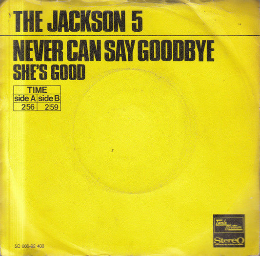Jackson 5 - Never Can Say Goodbye 33069 Vinyl Singles Vinyl Goed / Hoes Goed