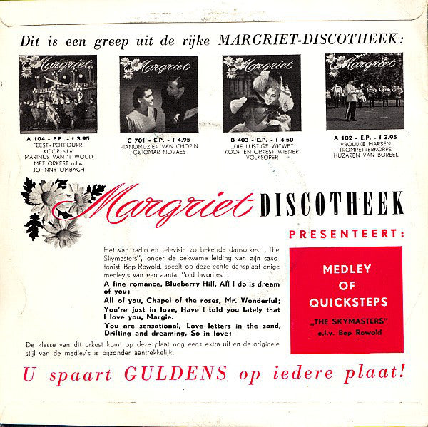 Skymasters - Medley of Quicksteps 14410 Vinyl Singles EP Vinyl Goed / Hoes Goed