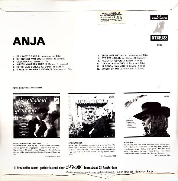 Anja - Anja (LP) Vinyl LP Vinyl Zeer Goed / Hoesje Goed "VINYLSINGLES.NL"