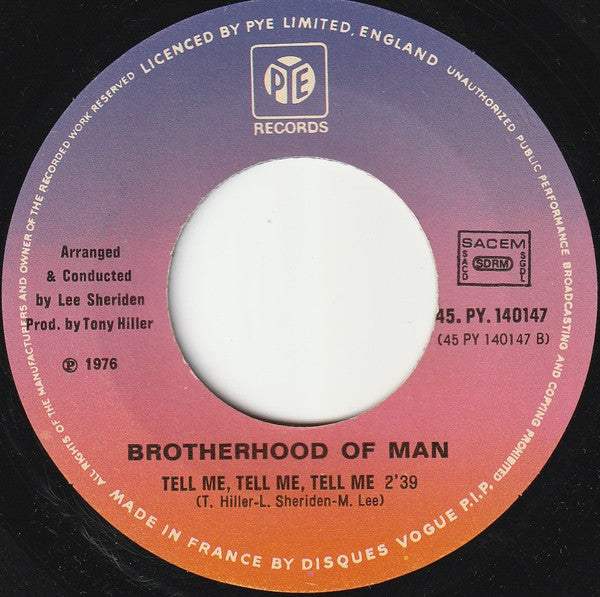 Brotherhood Of Man - New-York City 15177 Vinyl Singles Vinyl Goed / Hoes Goed