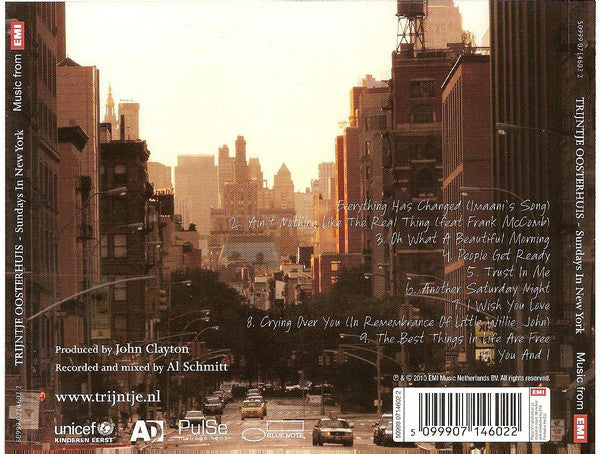Trijntje Oosterhuis - Sundays In New York (CD) Compact Disc Vinyl Goed / Hoes Goed