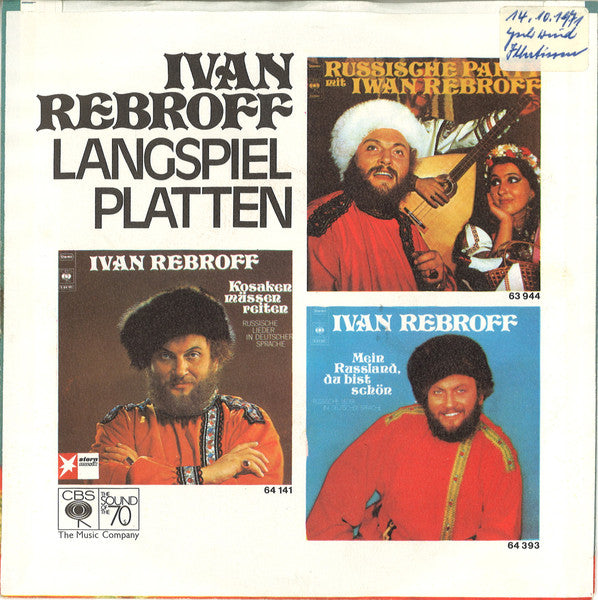 Ivan Rebroff - Mein Russland, Du Bist Schon 39528 Vinyl Singles Vinyl Goed / Hoes Goed