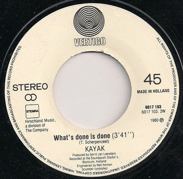 Kayak - Total Loss 17400 Vinyl Singles Vinyl Goed / Hoes Goed