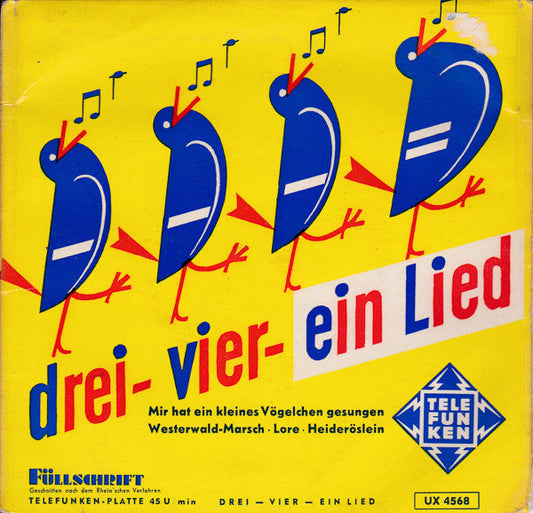 Musikkorps Der Schutzpolizei Berlin - Drei...Vier...Ein Lied 32263 Vinyl Singles Vinyl Goed / Hoes Goed