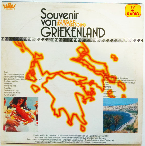 Francis Goya & Trio Hellenique - 20 Hits In De Bouzouki Sound (LP) 50294 (B) Vinyl LP Vinyl Goed / Hoes Redelijk