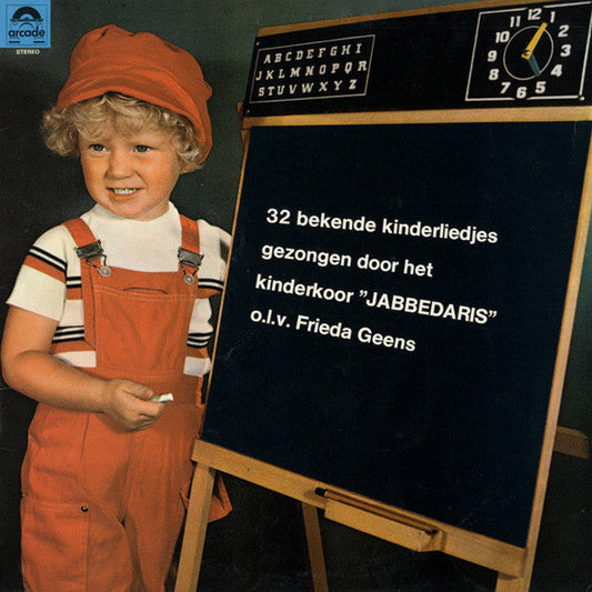 Kinderkoor Jabbedaris - 32 Bekende Kinderliedjes (LP) 52302 Vinyl LP Vinyl Goed / Hoes Goed