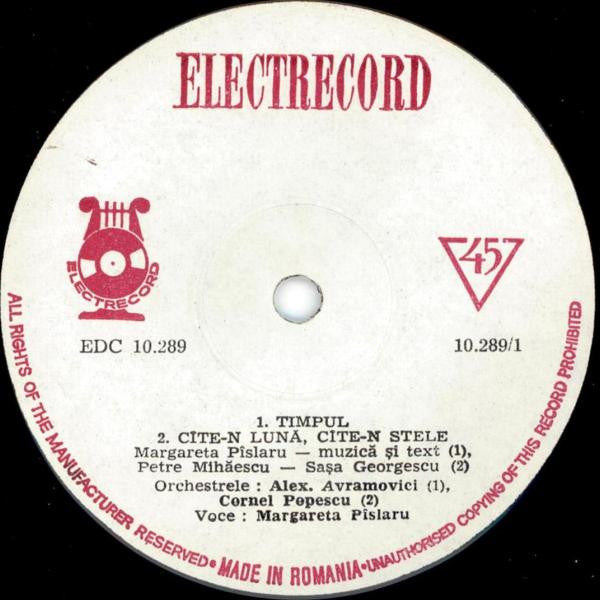 Margareta Pâslaru - Timpul 31017 Vinyl Singles Vinyl Goed / Hoes Goed