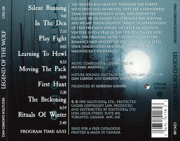 Dan Gibson & Michael Maxwell - Legend Of The Wolf (CD) 70784 Compact Disc Goede Staat