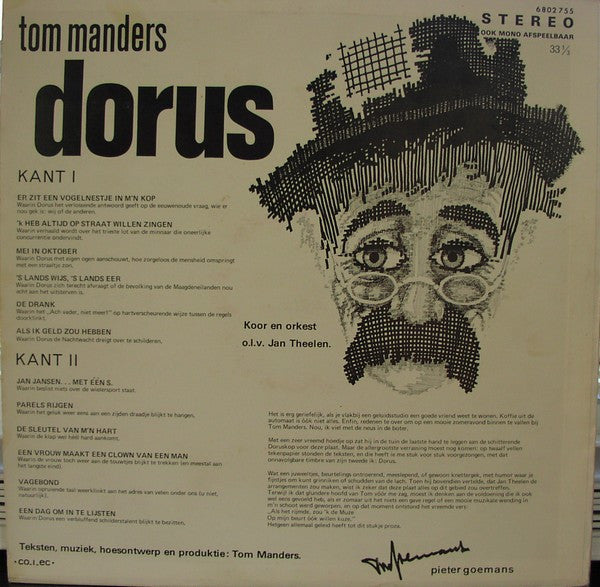 Dorus - Er Zit Een Vogelnestje In M'n Kop (LP) Vinyl LP Vinyl Zeer Goed / Hoesje Goed "VINYLSINGLES.NL"