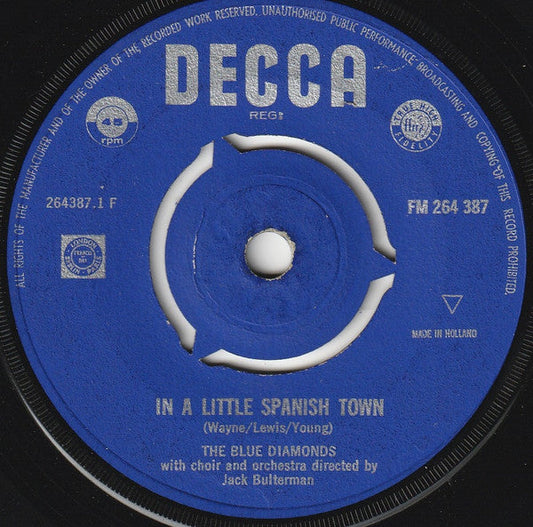Blue Diamonds - In A Little Spanish Town 40021 Vinyl Singles EP Vinyl Goed / Hoes Generic