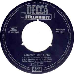 Torriani - Gitarren Der Liebe 14267 Vinyl Singles EP Vinyl Goed / Hoes Goed