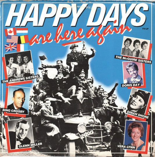 Various - Happy Days Are Here Again (LP) 51642 Vinyl LP Dubbel Vinyl Goed / Hoes Goed