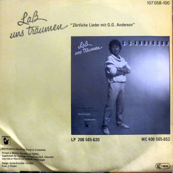 G.G. Anderson - Santa Lucia - Versunken Im Meer Vinyl Singles Vinyl Zeer Goed / Hoesje Goed "VINYLSINGLES.NL"