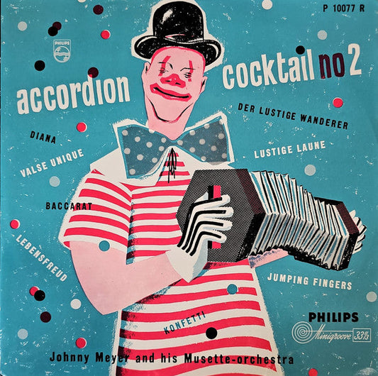 Johnny Meijer - Accordion Cocktail no 2 (10") Vinyl LP 10" Vinyl Goed / Hoes Goed