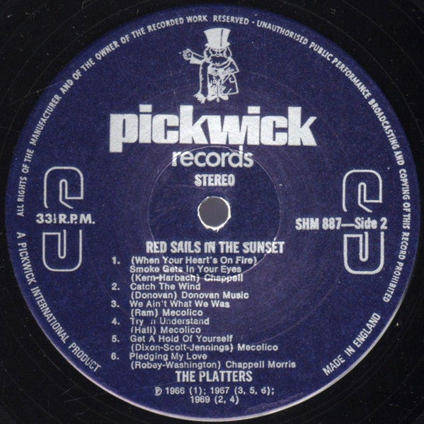 Platters - Red Sails In The Sunset (LP) 48118 Vinyl LP Vinyl Goed / Hoes Goed