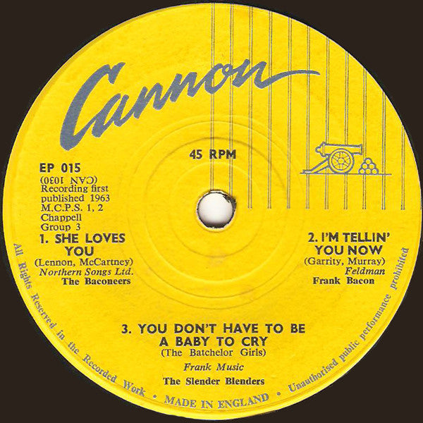 Various - Cannon Pops 19296 Vinyl Singles Vinyl Goed / Hoes Goed