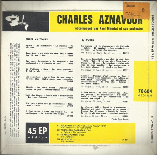 Charles Aznavour – Et Pourtant (EP) 40116