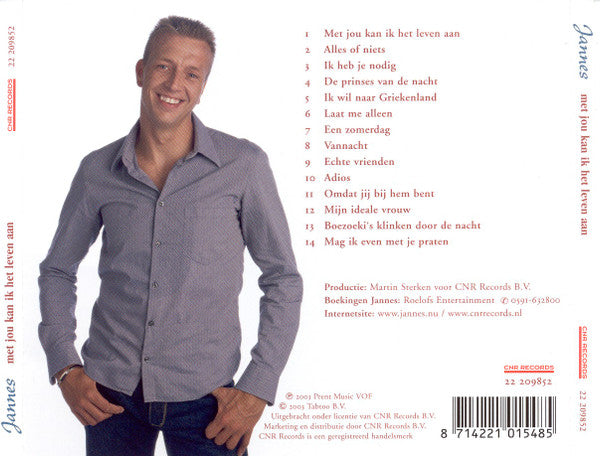Jannes - Met Jou Kan Ik Het Leven Aan (CD) 70540 Compact Disc Goede Staat