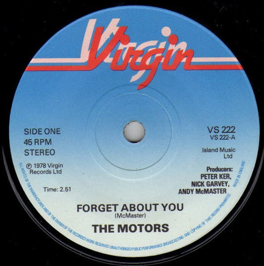 Motors ?– Forget About You 27080 Vinyl Singles Vinyl Goed / Hoes Goed