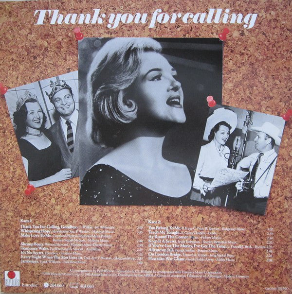 Jo Stafford - Thank You For Calling (LP) Vinyl LP Vinyl Goed / Hoes Goed