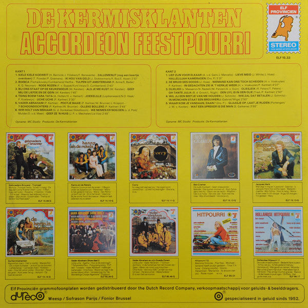 Kermisklanten - Accordeon Feestpourri (LP) 49491 Vinyl LP Vinyl Goed / Hoes Goed
