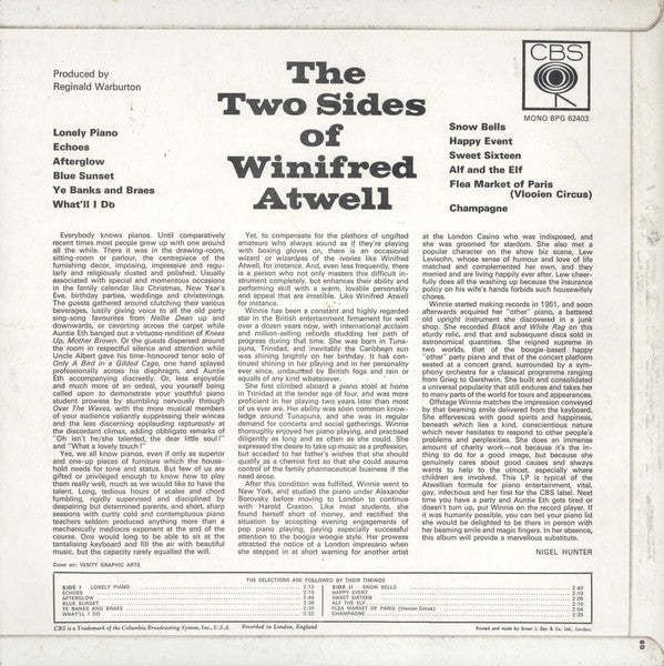 Winifred Atwell - The Two Sides Of Winifred Atwell (LP) 51540 Vinyl LP Vinyl Goed / Hoes Goed