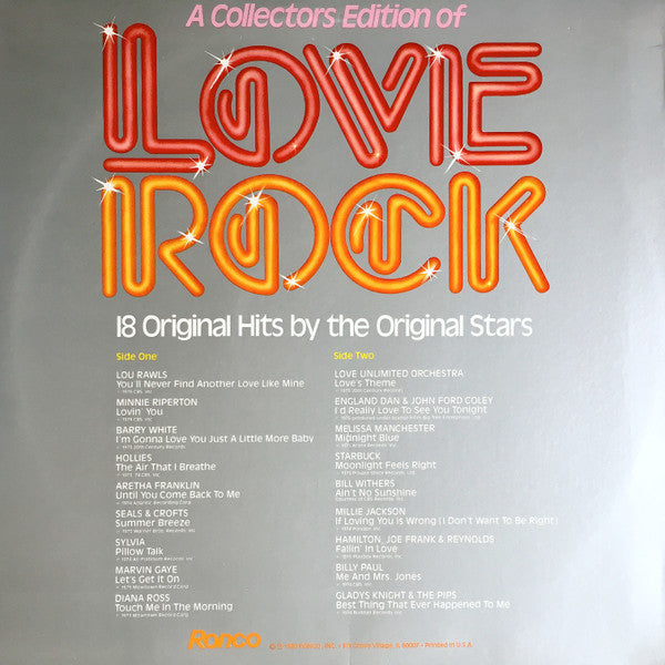 Various - Love Rock (LP) 49360 Vinyl LP Vinyl Goed / Hoes Goed