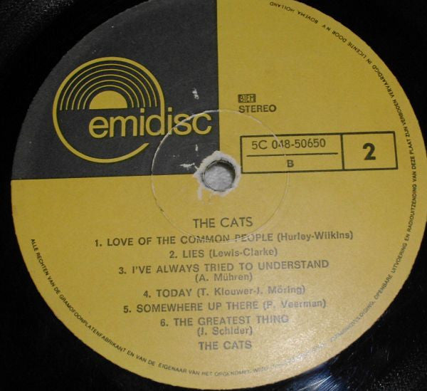 Cats - The Cats (LP) Vinyl LP Vinyl Zeer Goed / Hoesje Goed "VINYLSINGLES.NL"