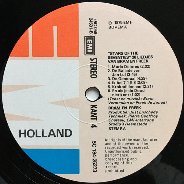 Neerlands Hoop In Bange Dagen - 28 Liedjes Van Bram En Freek (LP) 49882 Vinyl LP Dubbel Vinyl Goed / Hoes Goed
