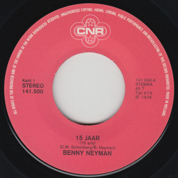 Benny Neyman - 15 Jaar Vinyl Singles Vinyl Goed / Hoes Goed