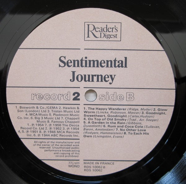 Various - Sentimental Journey (LP) 44361 Vinyl LP Vinyl Goed / Hoes Goed