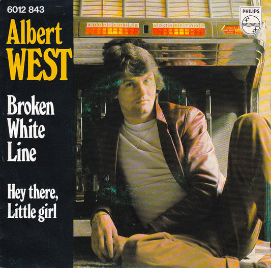 Albert West - Broken White Line 30884 Vinyl Singles Vinyl Goed / Hoes Goed