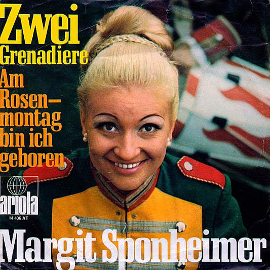 Margit Sponheimer - Zwei Grenadiere 31451 Vinyl Singles Vinyl Goed / Hoes Goed