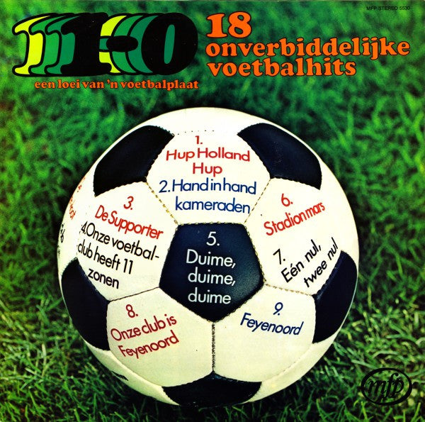 Dick Doorn - 1-0, 18 Onverbiddelijke Voetbalhits (LP) Vinyl LP Vinyl Zeer Goed / Hoesje Goed "VINYLSINGLES.NL"