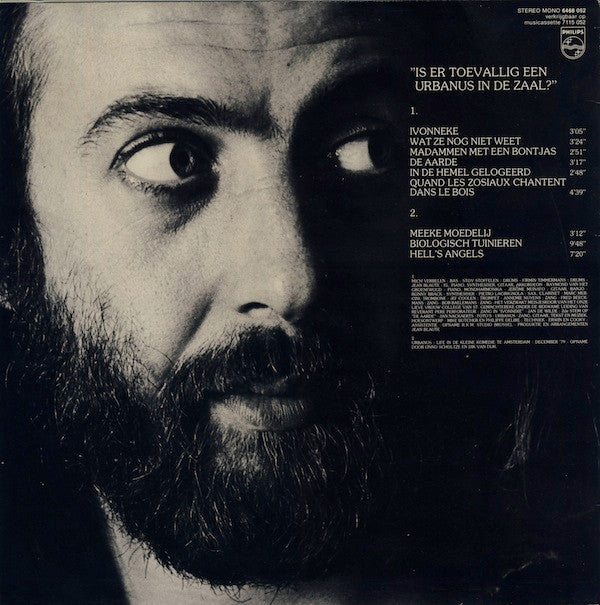 Urbanus - Is Er Toevallig Een Urbanus In De Zaal? (LP) 49517 Vinyl LP Vinyl Goed / Hoes Goed