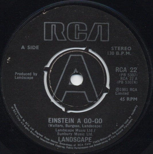 Landscape - Einstein A Go-Go 23559 23603 Vinyl Singles Vinyl Goed / Hoes Goed