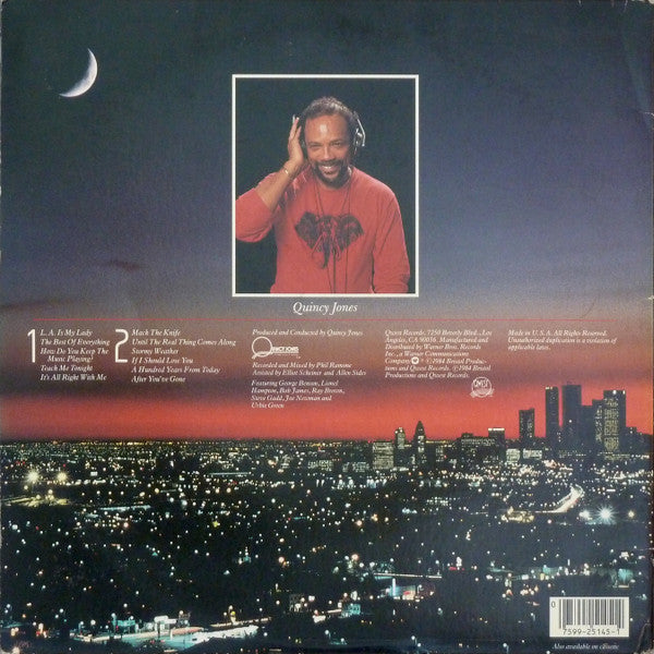 Frank Sinatra With Quincy Jones And His Orchestra - L.A. Is My Lady (LP) 50057 Vinyl LP Vinyl Goed / Hoes Goed