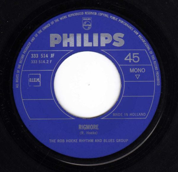 Rob Hoeke Rhythm & Blues Group - Margio 42329 Vinyl Singles Vinyl Goed / Hoes Generic