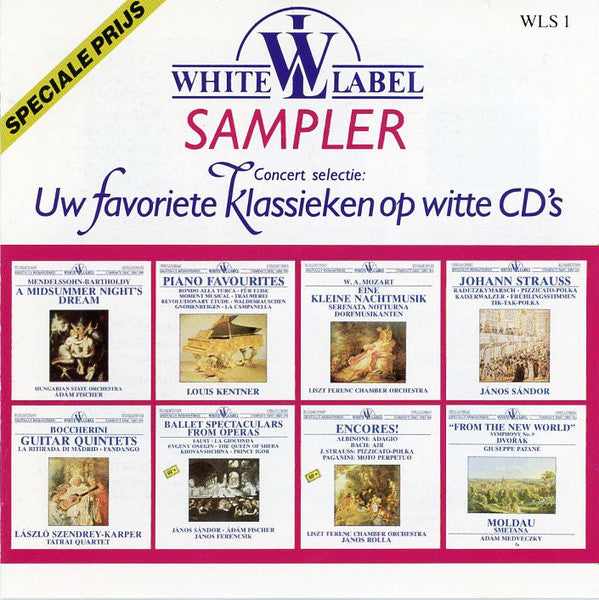Various - Concert Selectie: Uw Favoriete Klassieken Op Witte CD's (CD) Compact Disc Vinyl Goed / Hoes Goed