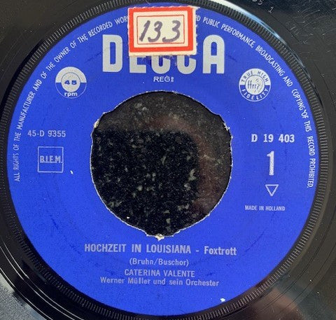 Caterina Valente - Hochzeit In Louisiana 40031 Vinyl Singles Vinyl Goed / Hoes Generic