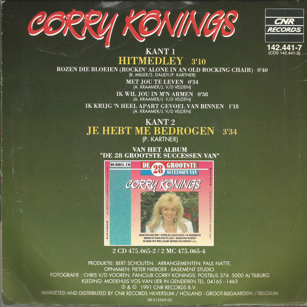 Corry Konings - Hitmedley 18426 Vinyl Singles Vinyl Goed / Hoes Goed