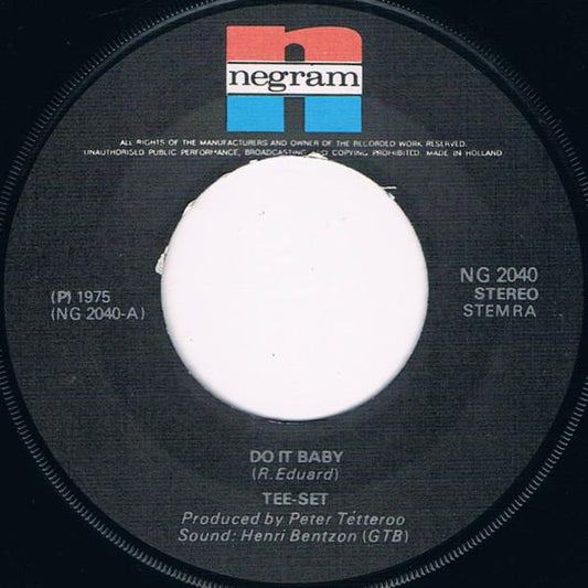 Tee-Set - Do It Baby 22808 Vinyl Singles Vinyl Goed / Hoes Generic