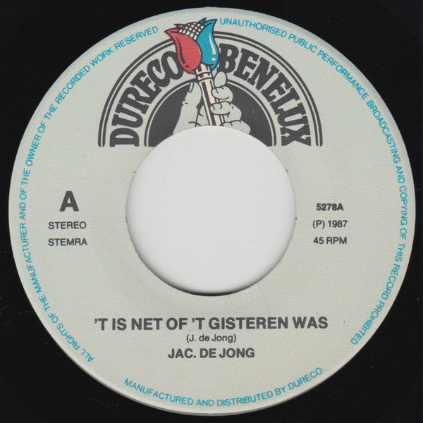 Jac de Jong - Kinderen 15059 Vinyl Singles Vinyl Goed / Hoes Goed