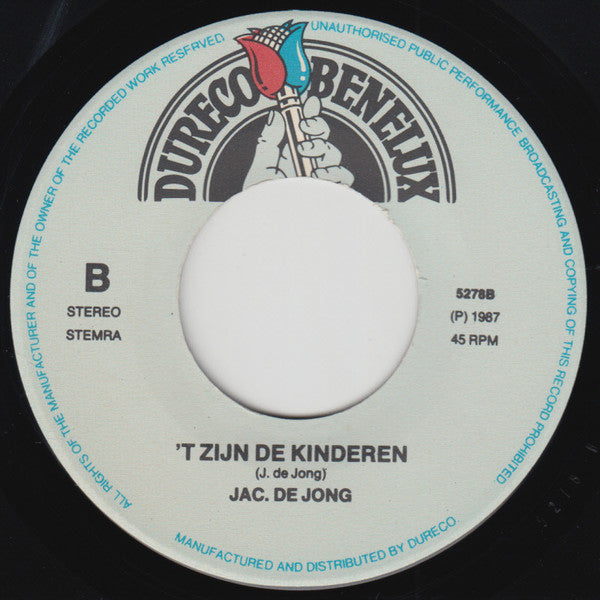 Jac de Jong - Kinderen 15059 Vinyl Singles Vinyl Goed / Hoes Goed